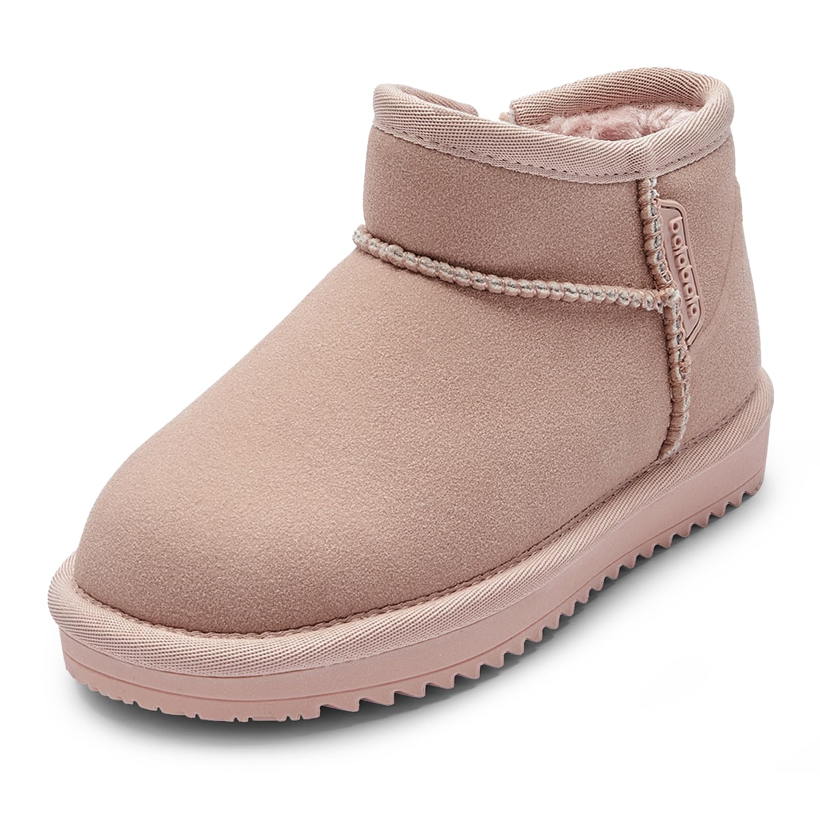 Balabala Water Resistant Girls Snow Boots Winter Boots Kids Snow Boots Boys Snow Boots Classic Suede Warm Hiking Boots