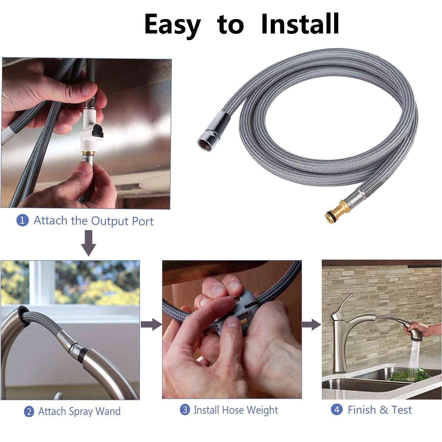 159560 Replacement Hose Kit Compatible With Moen Kitchen Faucet