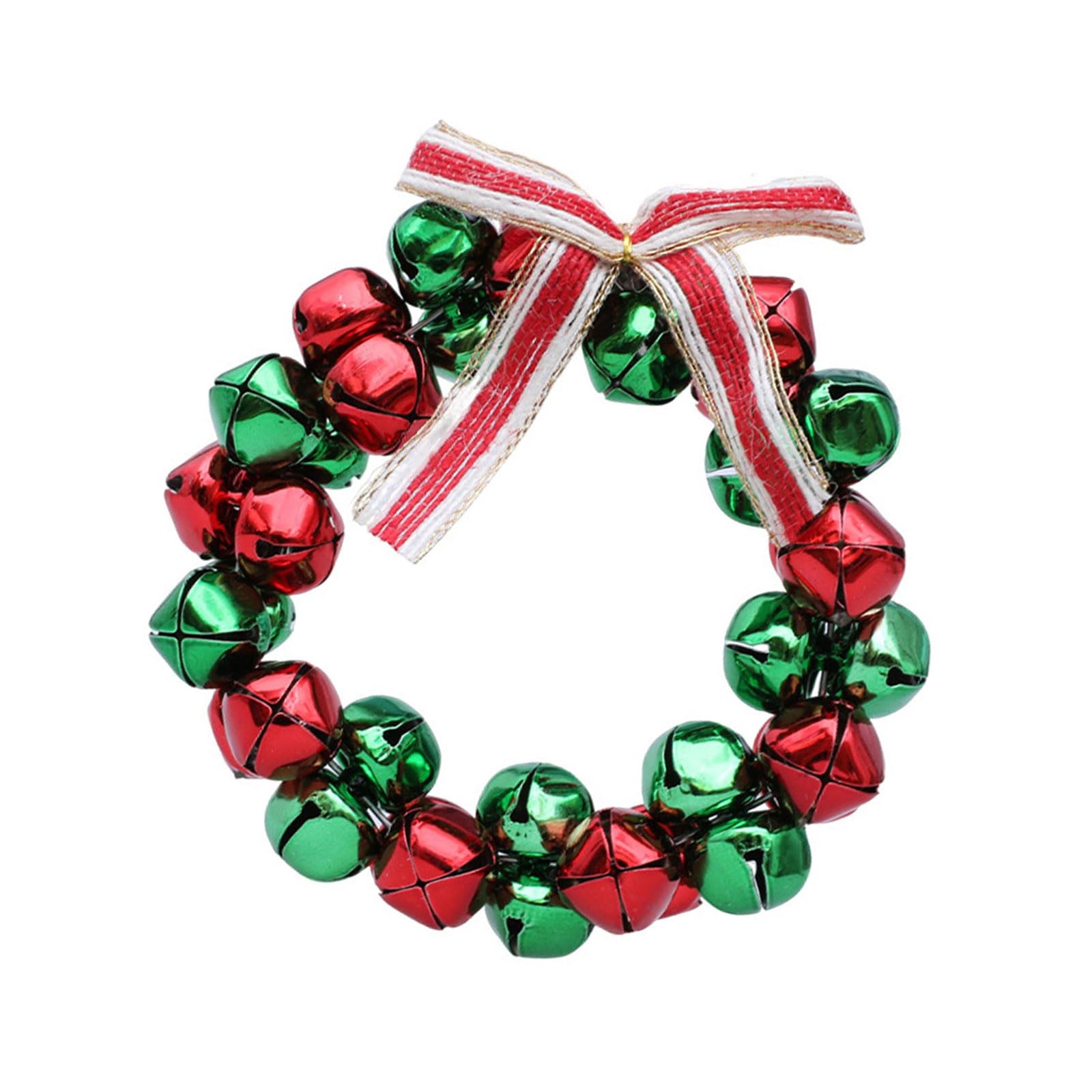 Christmas Tree Bells Decoration 12cm Small Hanging Ornament for Mantels Front Door Doorway Window Holiday Decoration Table Centerpieces Holiday