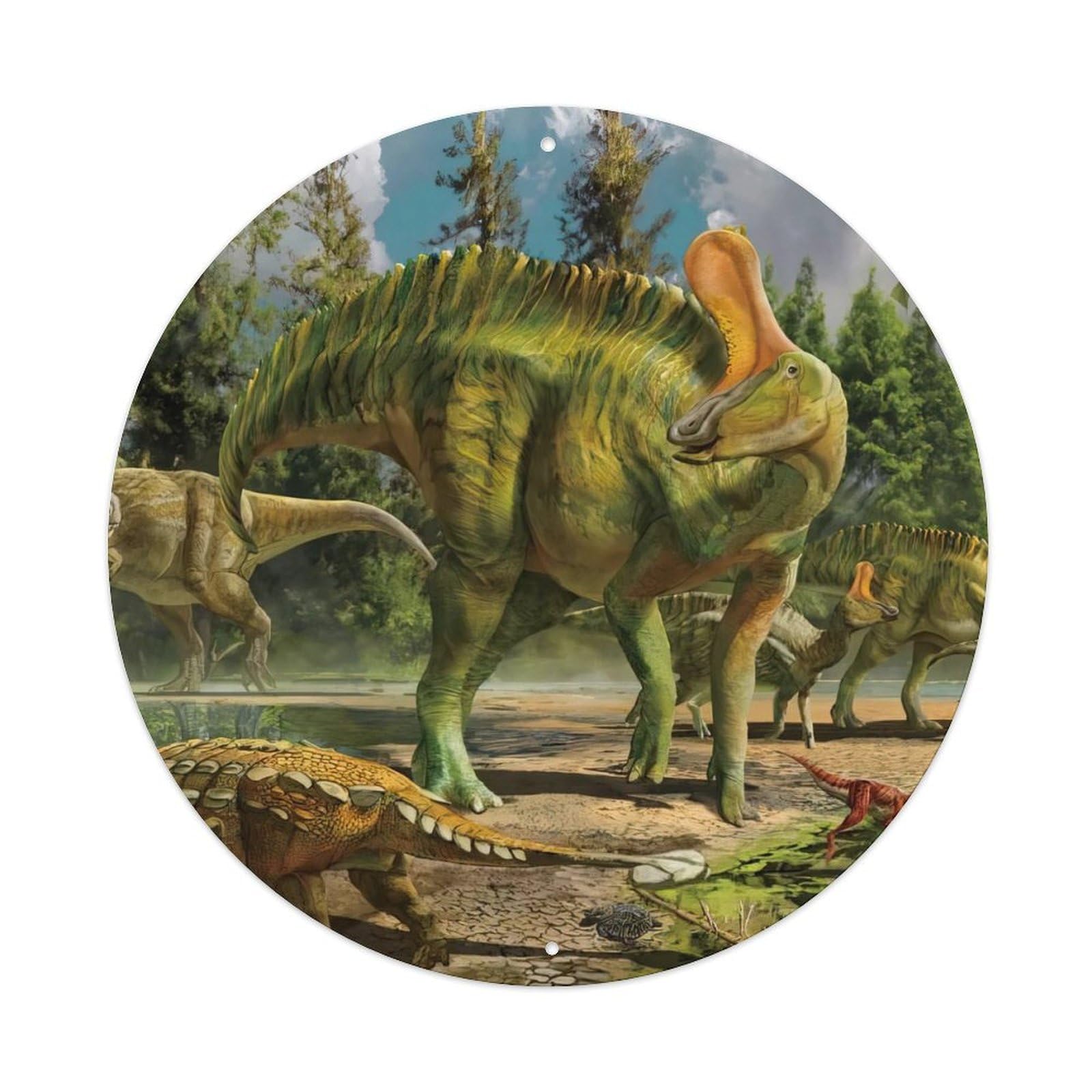Nosauria Animal Allosaurus Prehistoric Dinosaurs Metal Tin Sign