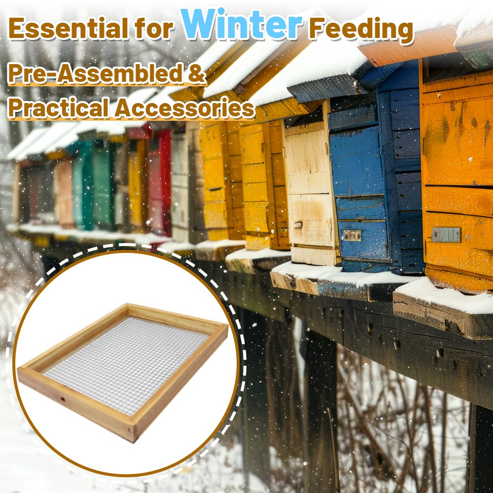 Amazon.com : 1Pcs 8 Frame Bee Hive Candy Board, Winter Top