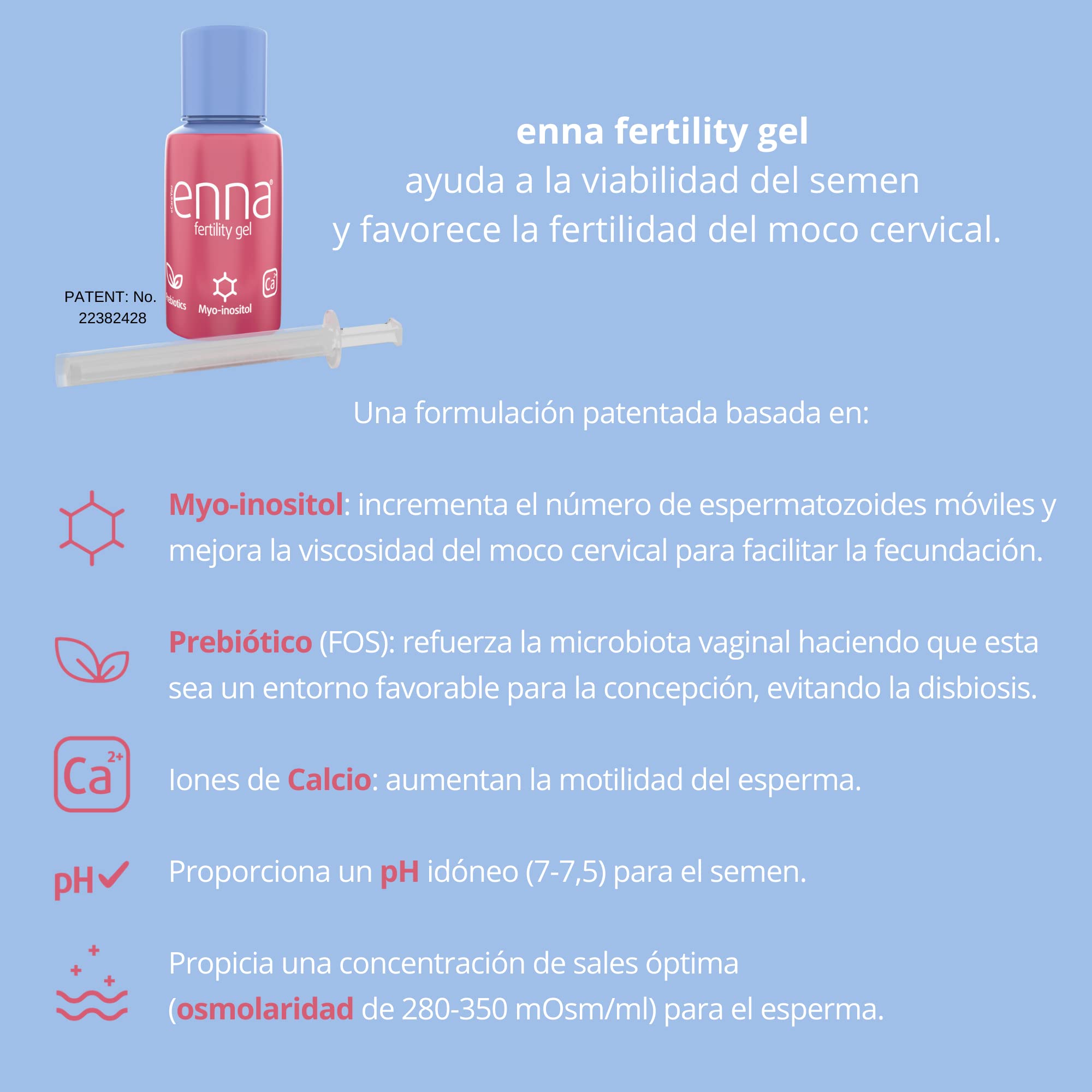 enna kit fertility gel y cap mejora la fertilidad e incrementa la posibilidad de embarazo de una forma natural sin invadir la intimidad de la pareja.