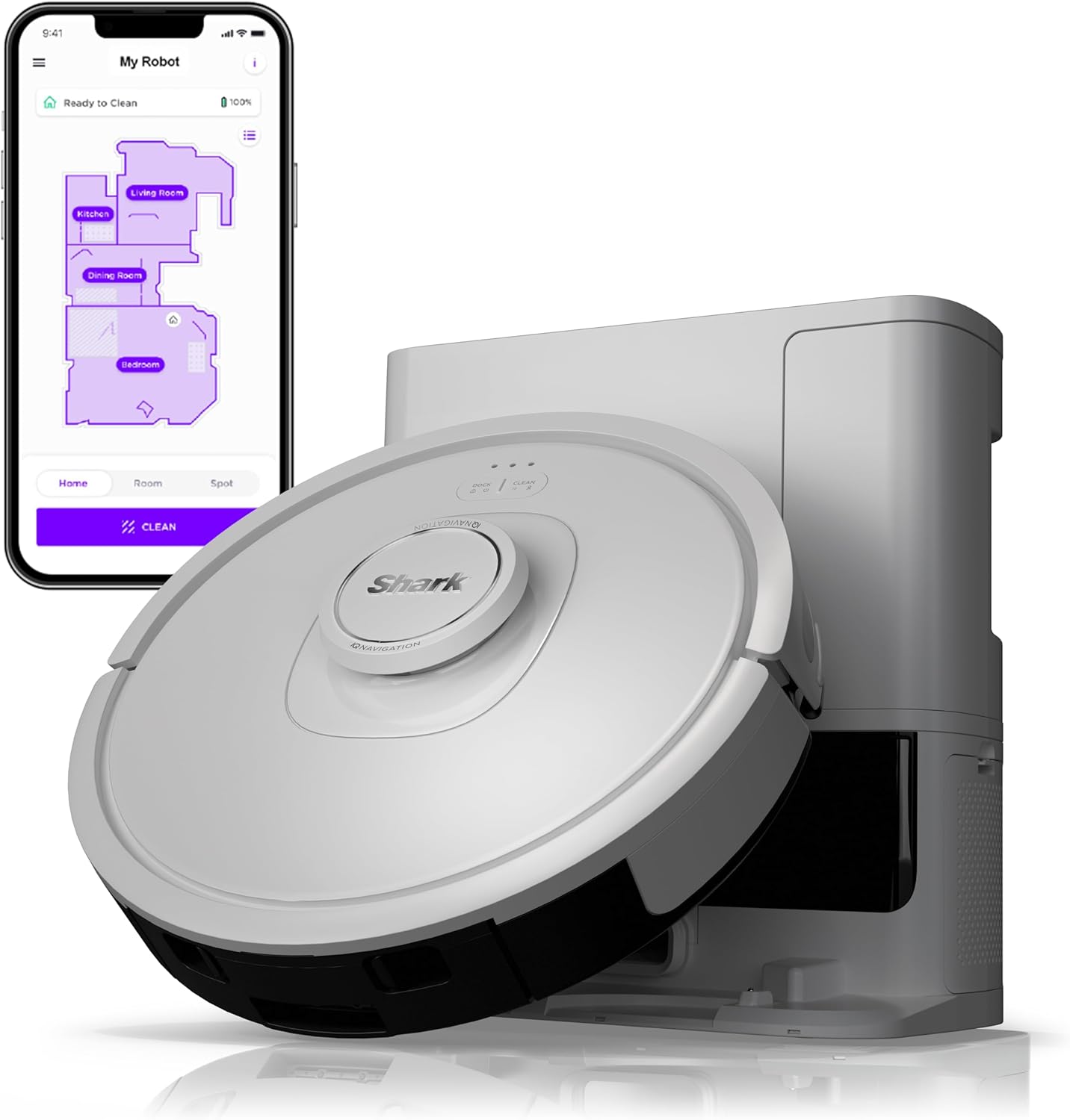 Shark IQ Robot Vacuum with Bagless Self-Empty 60 Day Capacity Base