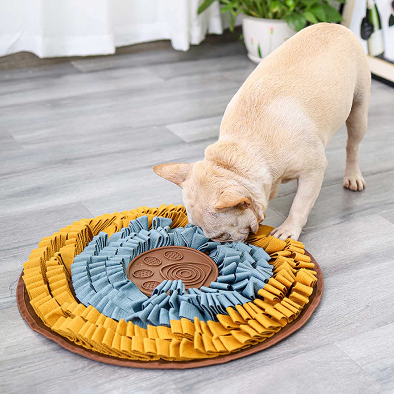 Tappetino da fiuto per cani con alimentatore lento e puzzle, lavabile in lavatrice