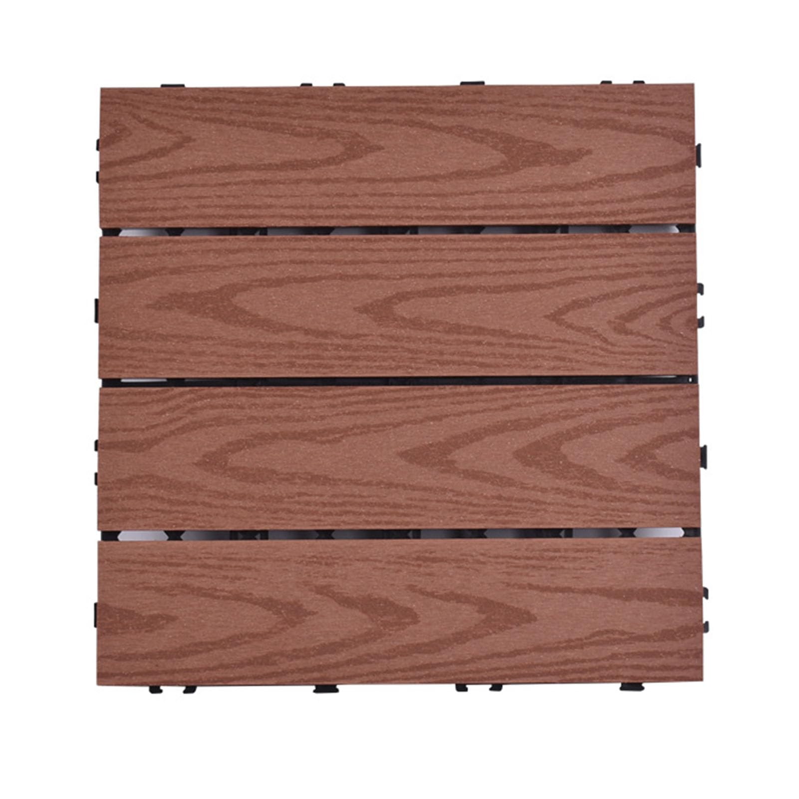 EPANO LXXW Pavimento WPC Incastro 12 Piastrelle for terrazza ad Incastro for Esterni, Impermeabili, a Scatto, for Patio, Balcone, Giardino, terrazza per Giardino, Patio, Terrazza, Balcone(B-Brick)