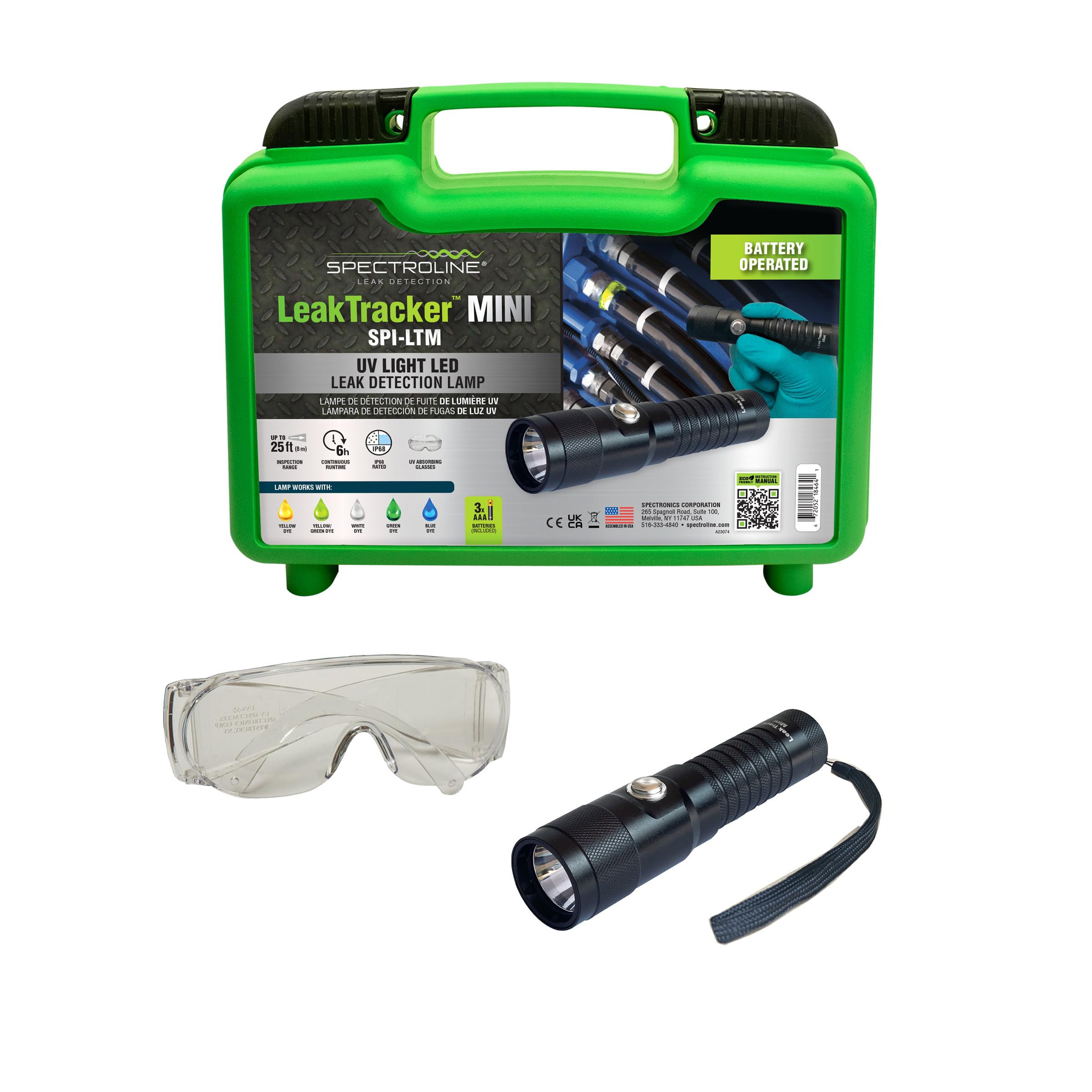 SPECTROLINE SPI-LTM LeakTracker™ MINI UV LED Leak Detection Lamp Kit