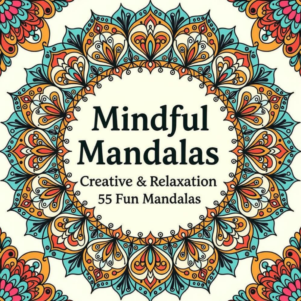 Mindful Mandalas: Coloring Book for Adults and Kids, Bold, Relaxing Mandala Designs (Creative & Relaxation)