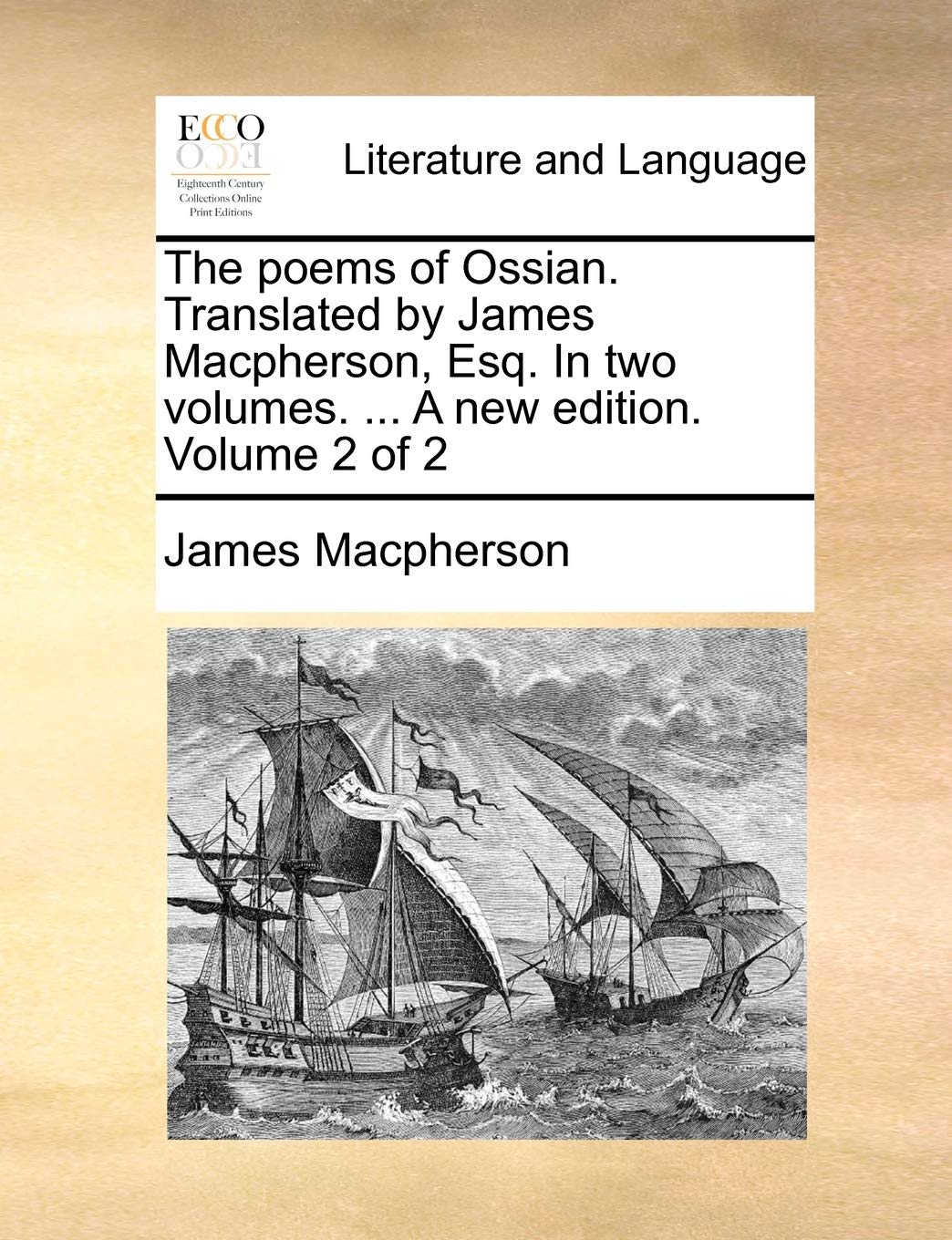 POEMS OF OSSIAN（2冊セット) The poems of Ossian, translated by James Macpherson, Esq. In