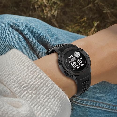 Miniatura 6 de Compatible con Garmin Instinct 2 Band, correa de silicona suave de repuesto para Garmin Instinct 2Instinct EsportsSolarTideTactical GPS