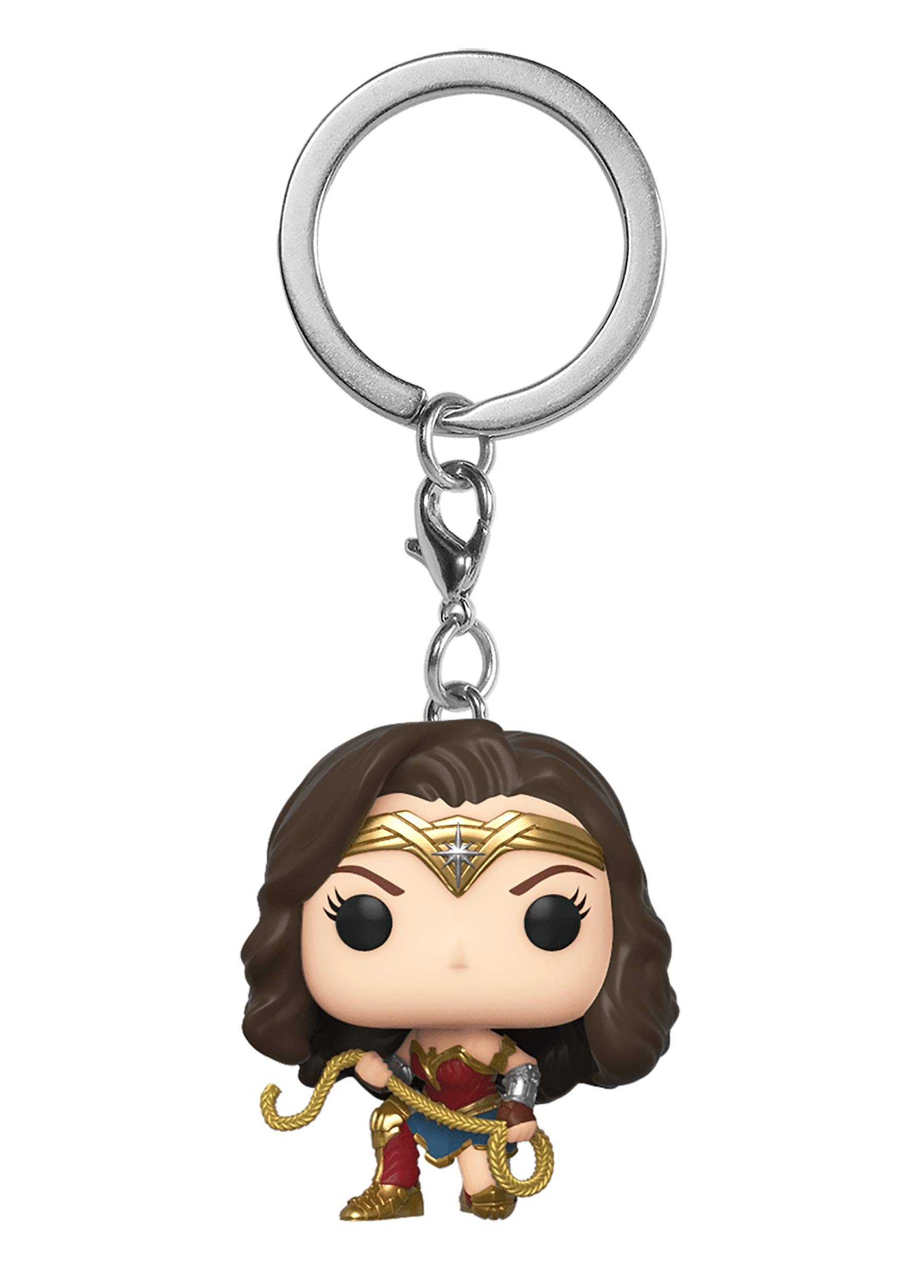 Funko Pop Keychain: WW 1984 Wonder Woman w/Lasso, Action Figure 46699, Multi-Color