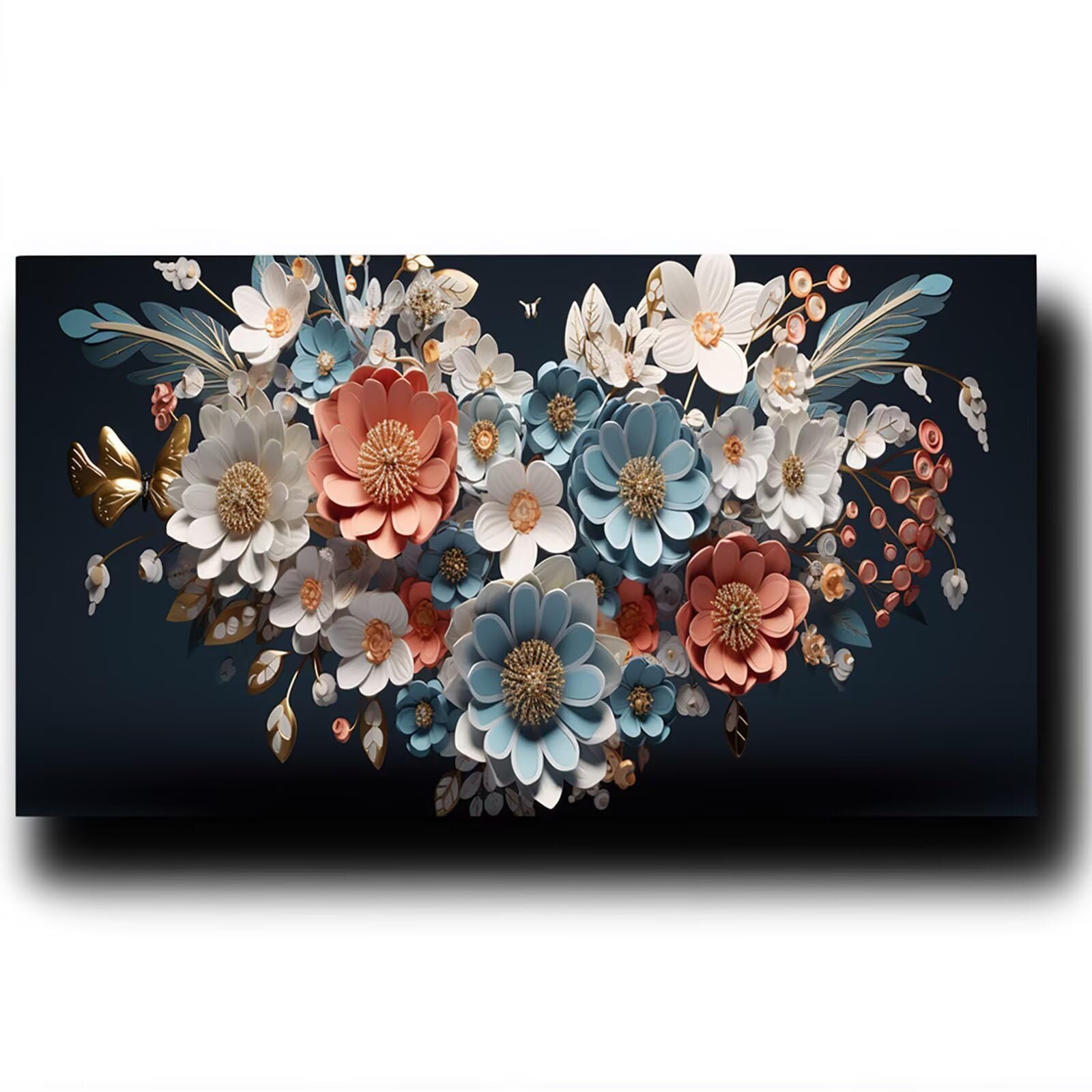Pintar por Numeros Adultos Flor, Pintar por Numeros Niños Kit Manualidades Adultos Planta Cuadros para Pintar por Numeros Pintura Acrílico, Cuadros Decorativos Regalos Para Mujer 80X160cm 7w-Z-6