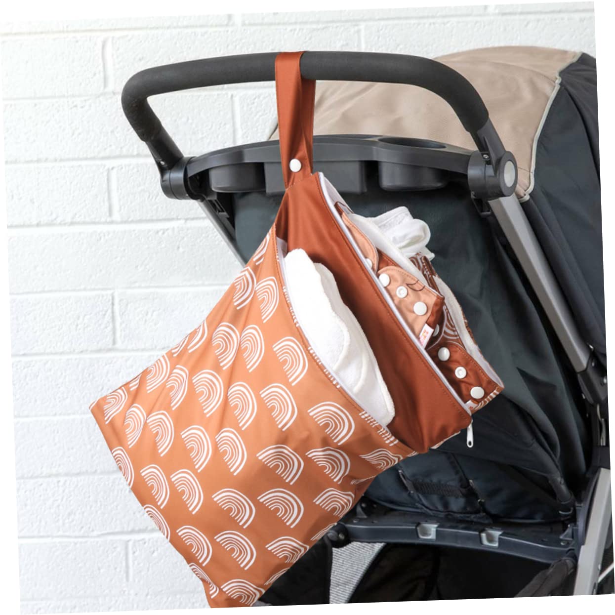 TOYANDONA 4 Piezas Bolsa Mojada Bolsas Organizadoras De Pañales Bolsa Seca Mojada Sacos De Pañales Esenciales De La Bolsa De Pañales Tienda De Cuna Pañal De Bebe Nórdico Tela Bebé
