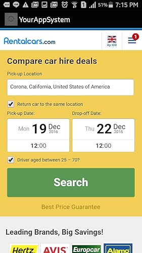 Car Rental in Corona, US