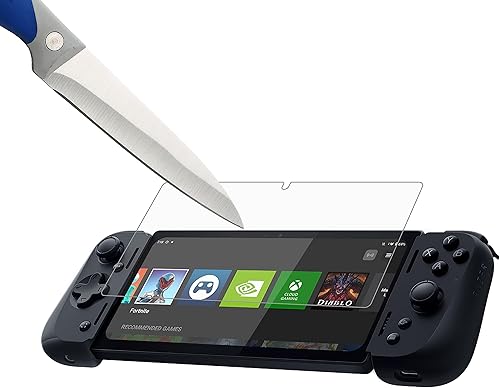 Miniatura 4 de Mr.Shield Paquete de 3 Protector de pantalla para Razer Edge 6.8 pulgadas Wi-Fi  5G 2023 vidrio templado vidrio japonés con dureza 9H Protector de