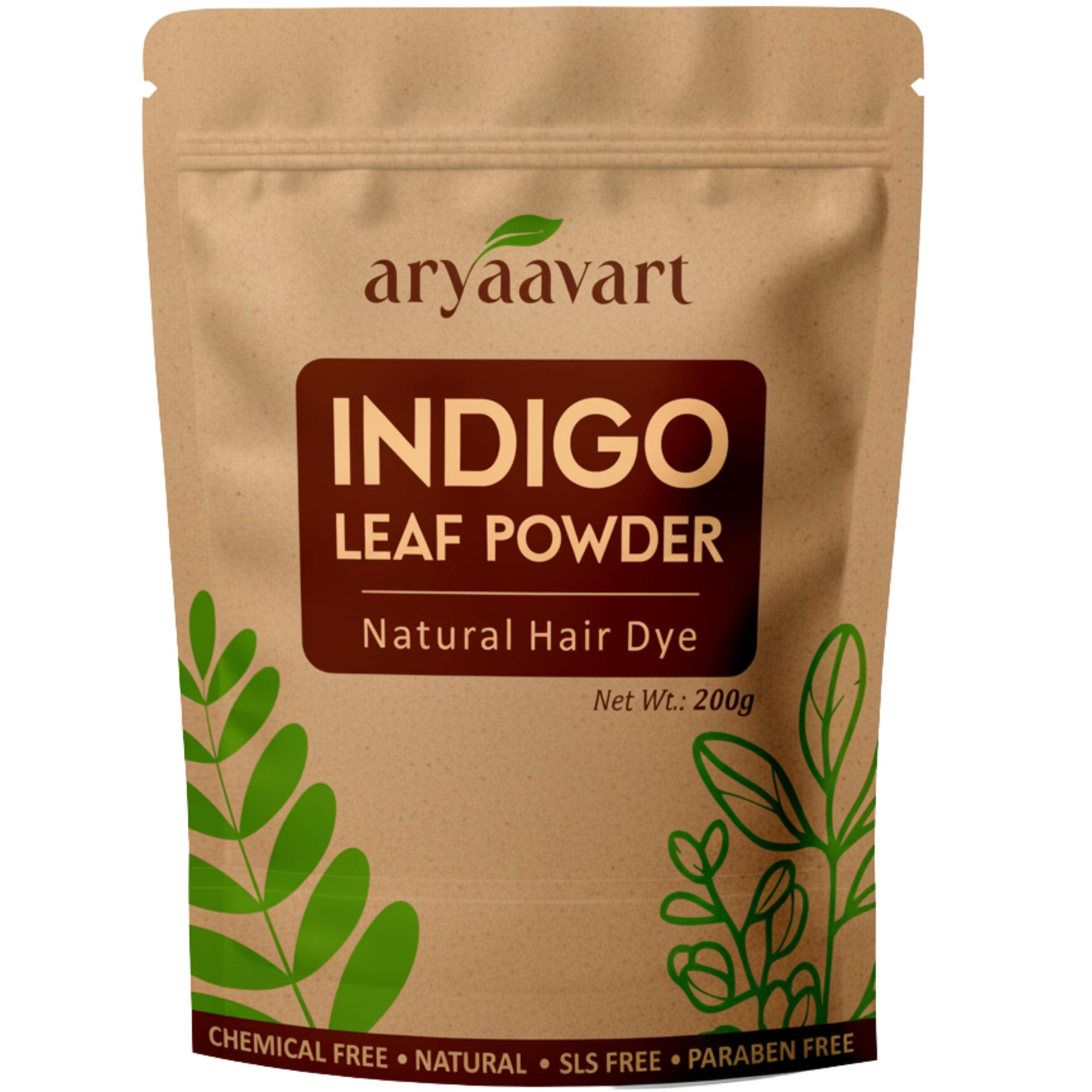 Herbal Indigo Powder for Natural Hair Color Organic & Chemical-Free | Helps Protect Hair from Damage | Hair Dye for Deep Black & Brown Shades | Cruelty-free & Vegan for Natural Hair Coloring | 200g-image-39