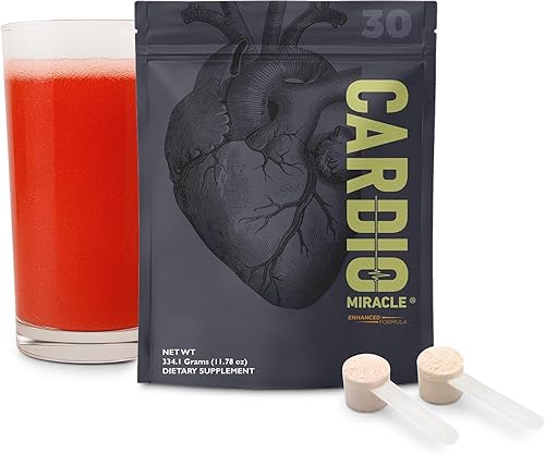 Cardio Miracle Suplemento de óxido nítrico, 30 porciones, polvo de raíz de remolacha con L-arginina para apoyar la circulación, el flujo sanguíneo,