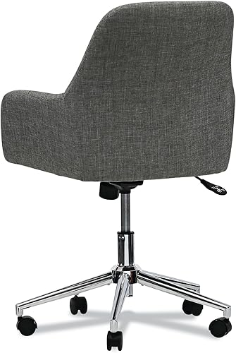 Miniatura 5 de Alera ALEWS4241 Mid-Century - Silla de trabajo con capacidad para hasta 275 libras. Altura del asiento de 18.9 a 22.24 pulgadas. Color gris