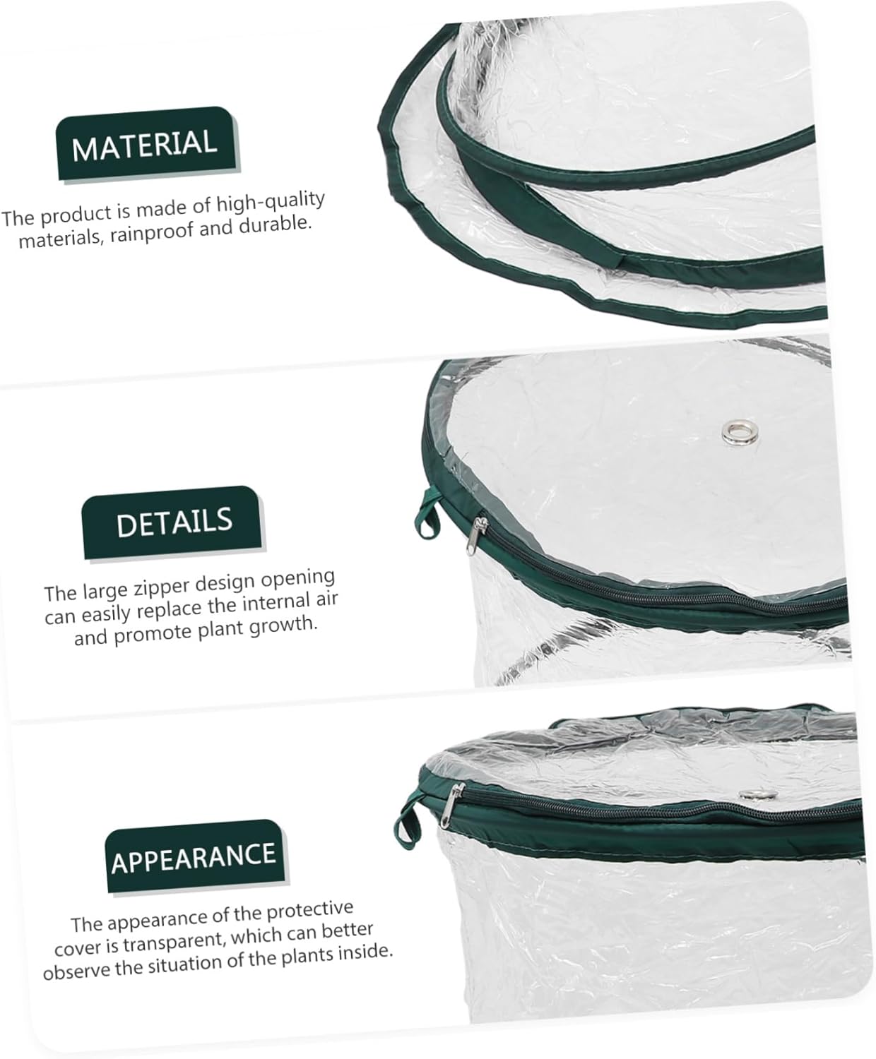 Portable Mini Greenhouse Cover for Outdoor Plants Insulated Garden Accessory Waterproof Design for Flowers and Herbs