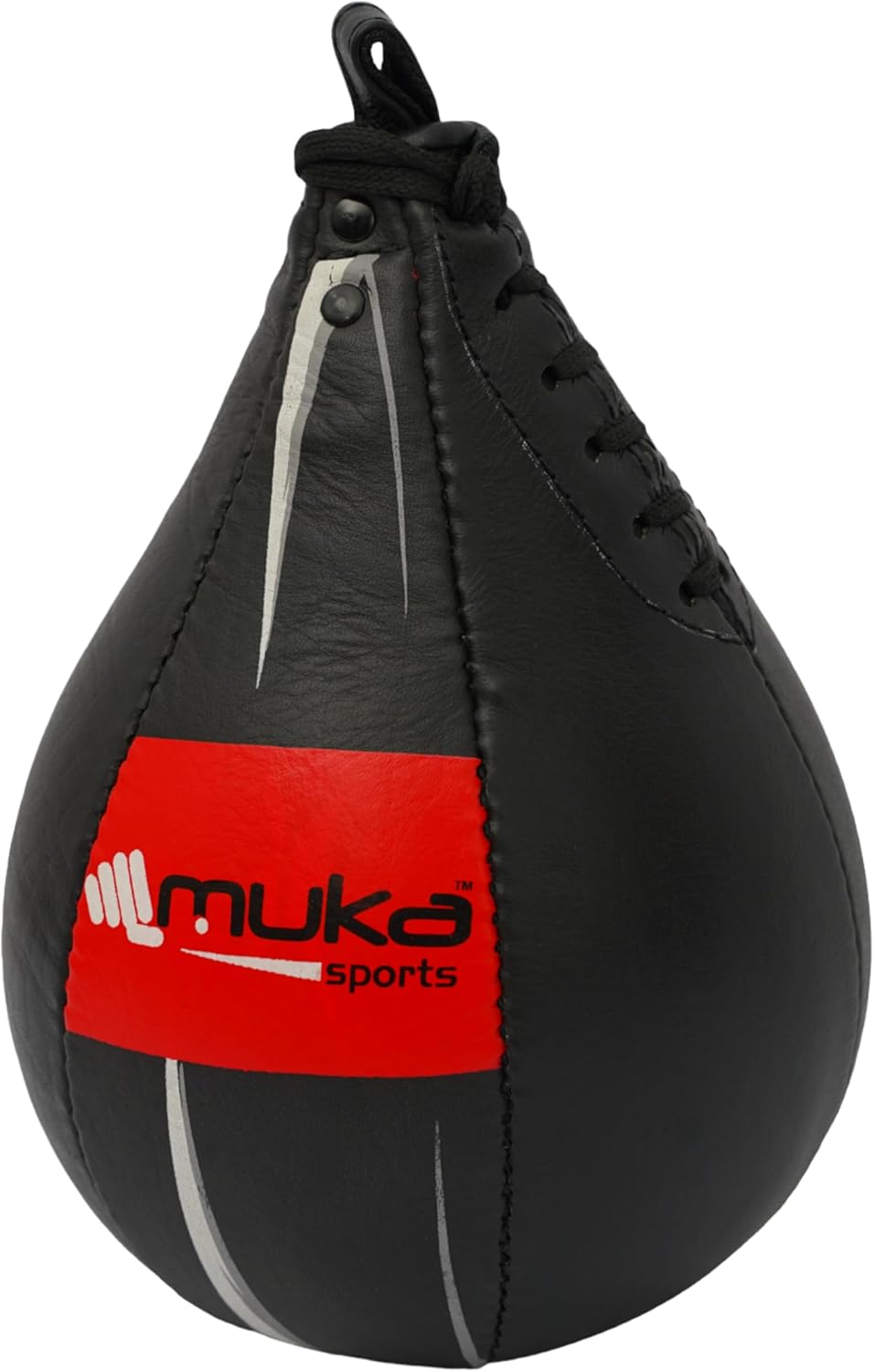 Boxing Speed Bag - Leather Punching Bag, Heavy Duty Boxing Ball for Gym - Home Gym Punching Bag, Muay Thai Training Swivel Ball - Speed Reflex Ball for MMA Sport & Fitness