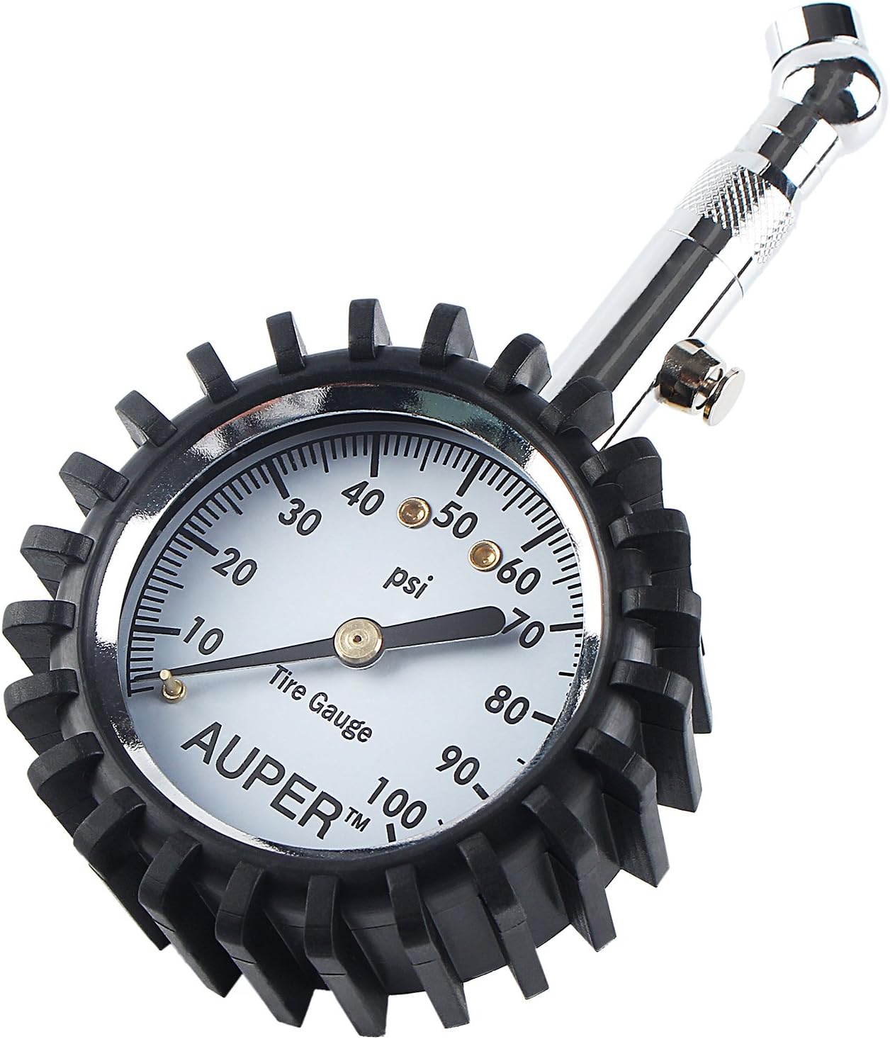 Tire Pressure Gauge, High Accuracy Tire Gauges Heavy Duty Air Pressure Gauge 100 PSI Pressure Gauge Easy to Use for Car, Truck, Motorcycle, Mountain Bike and More