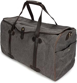 Borsa da Viaggio in Tela da Uomo Borsa da Viaggio Vintage in Tela di Grande capacità Ricamata Borsa da Viaggio Portatile Multifunzionale
