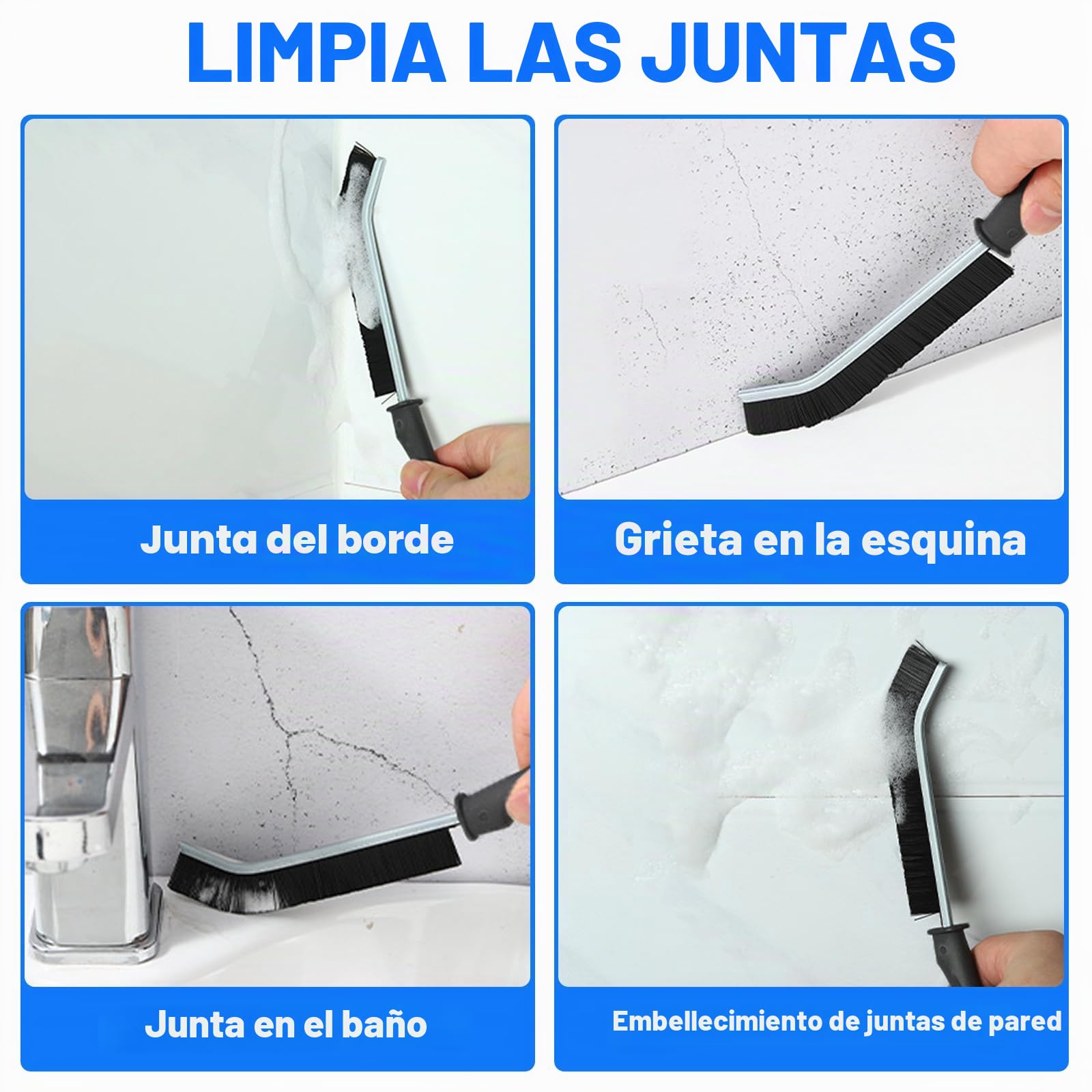 4,3 M Limpiacristales con Mango Extensible, Barra Telescópica 2 en 1, con 10 Palo, 2 Cepillo para Limpiar Juntas y 3 Paños de Microfibra y 1 Bolsa de Almacenamiento, para Ventanas Altas, Hogar, Pared