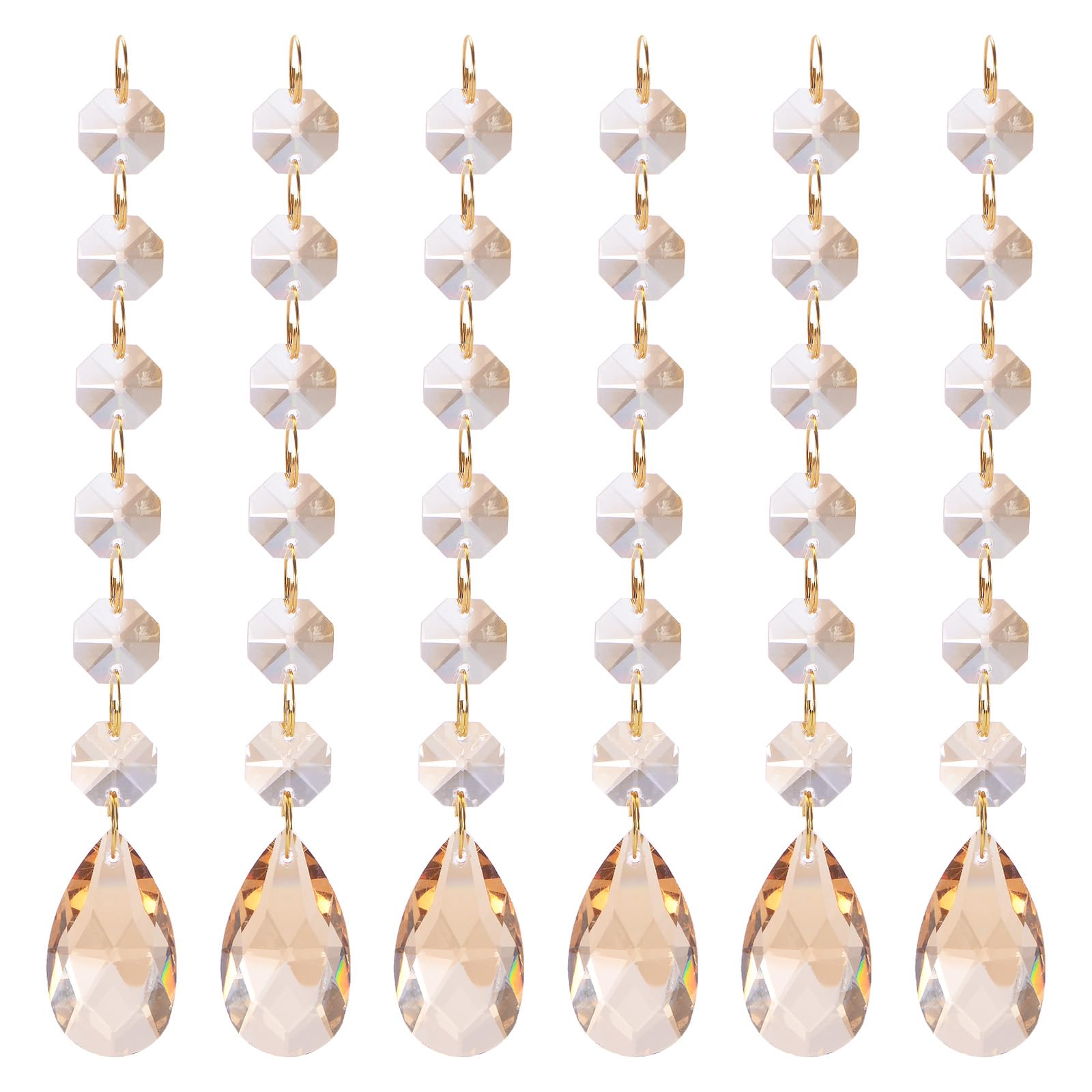 M METERXITY 6-Pack Pendants Teardrop Lamp Chain