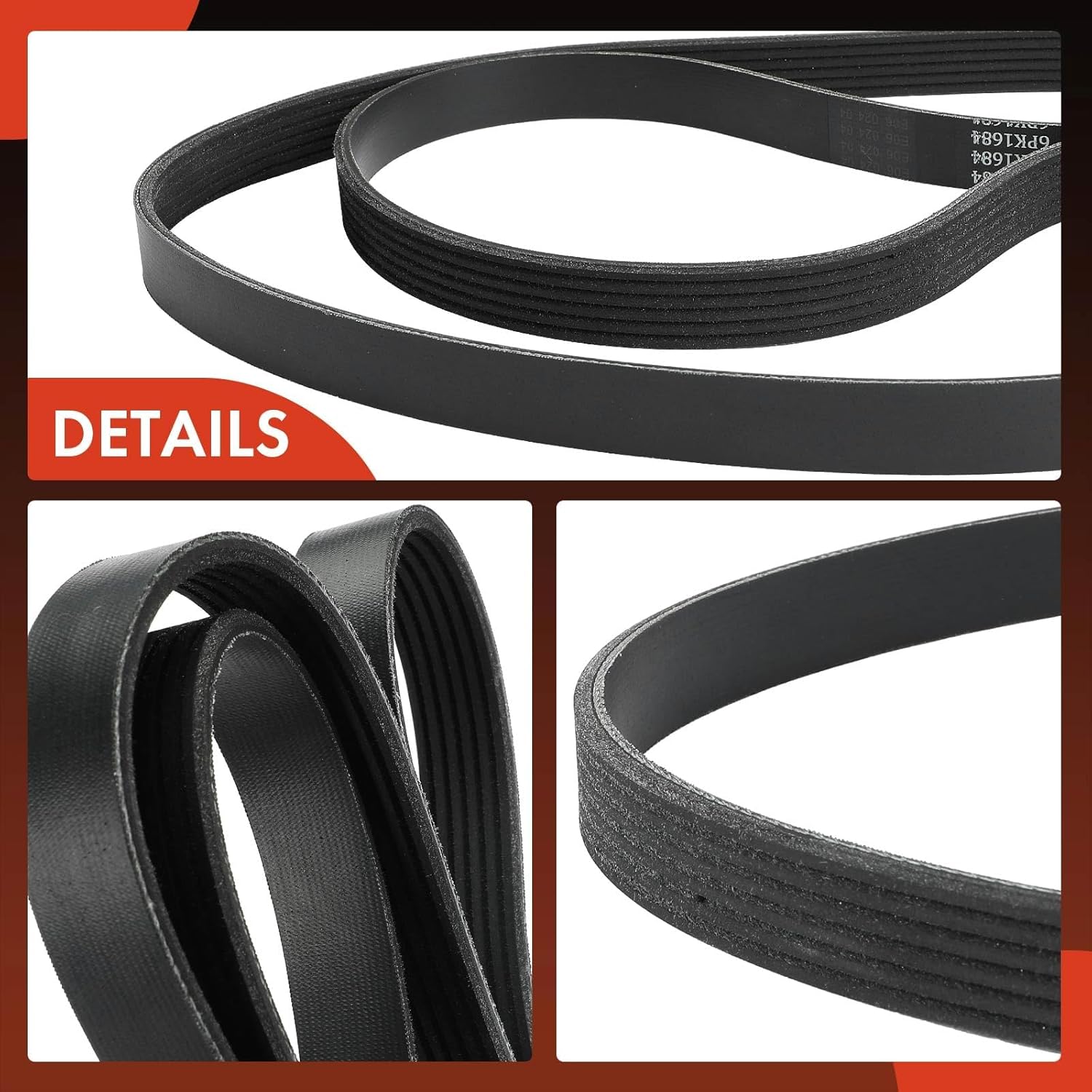 A-Premium 66.33 Inch Engine Serpentine Drive Belt Compatible with Jeep, Dodge, Buick, Chevrolet, Chrysler & Pontiac Cars - Grand Cherokee, Charger, Durango, Challenger, Regal, Impala, Monte Carlo, 300
