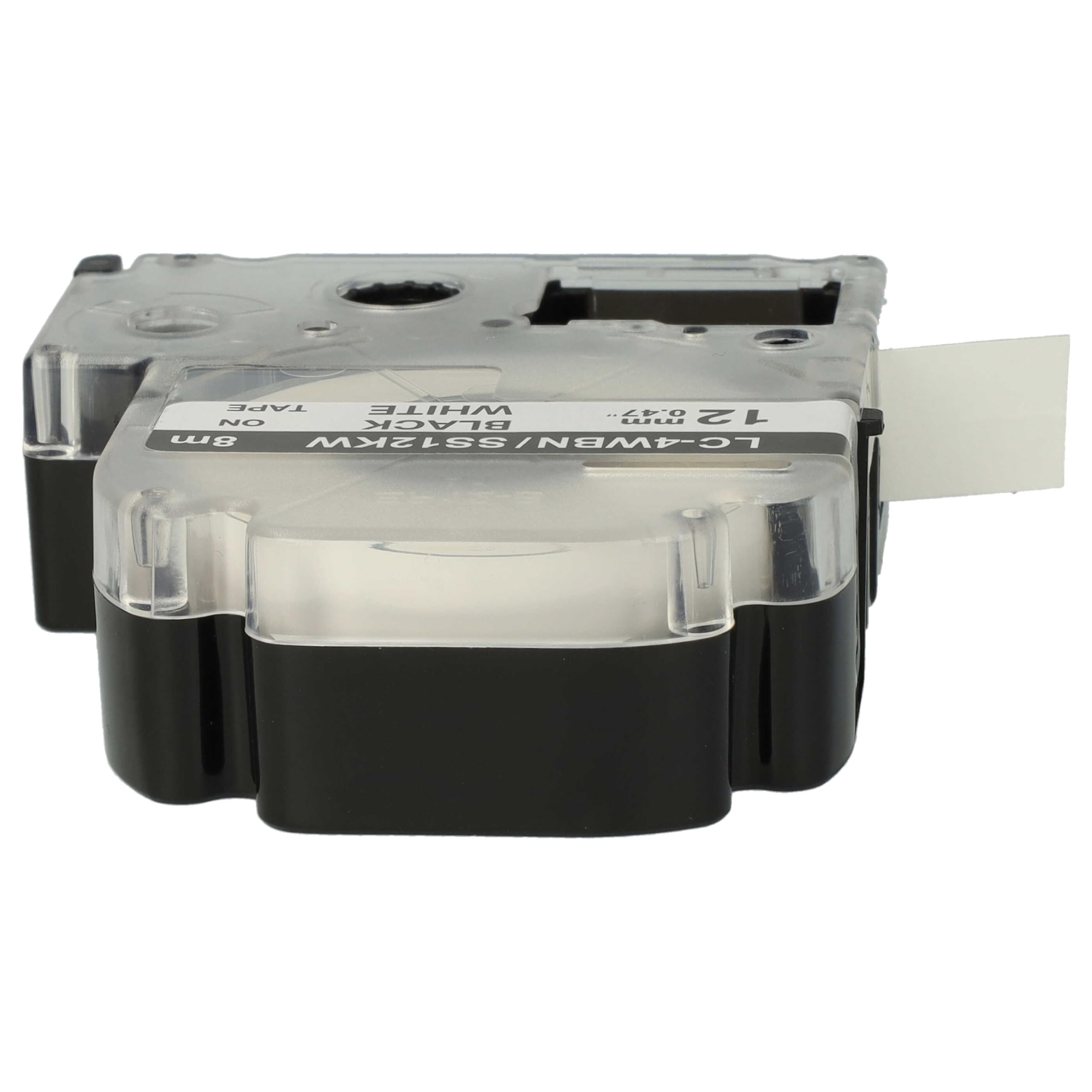 vhbw 50x Cassetta nastro sostituisce Epson LC-4WBN per etichettatrice 8m x 12 mm nero su bianco