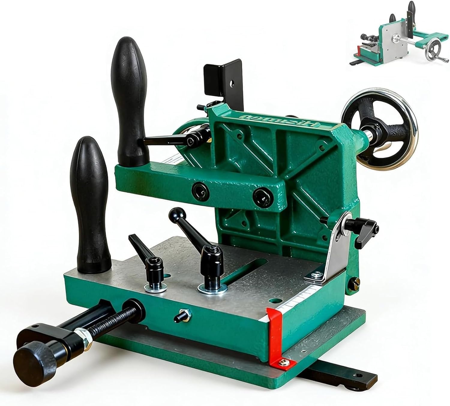 JXYQ Tenoning Jig for Woodworking - Precision Drilling Tool for Table Saws, 0-45° Support Plate, Max Clamping 82.5mm for Tenon Joints