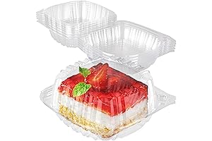 Disposable Plastic To Go Sides Containers with Clear Lids (25 Pack) for Caterers