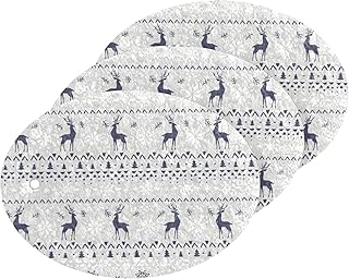 susiyo Snowflakes and Deer Scrub Sponges Multi-Use Scrubbing Sponge for Cleaning Kitchen Washing Dishes & Bathroom (Set of 3)