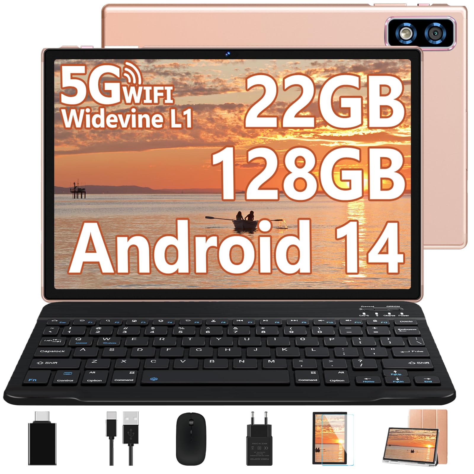 Tablet 10 Zoll 8-in-1 Kit Android 15 Tablet P | Pre Produktbild-Vorschau 5