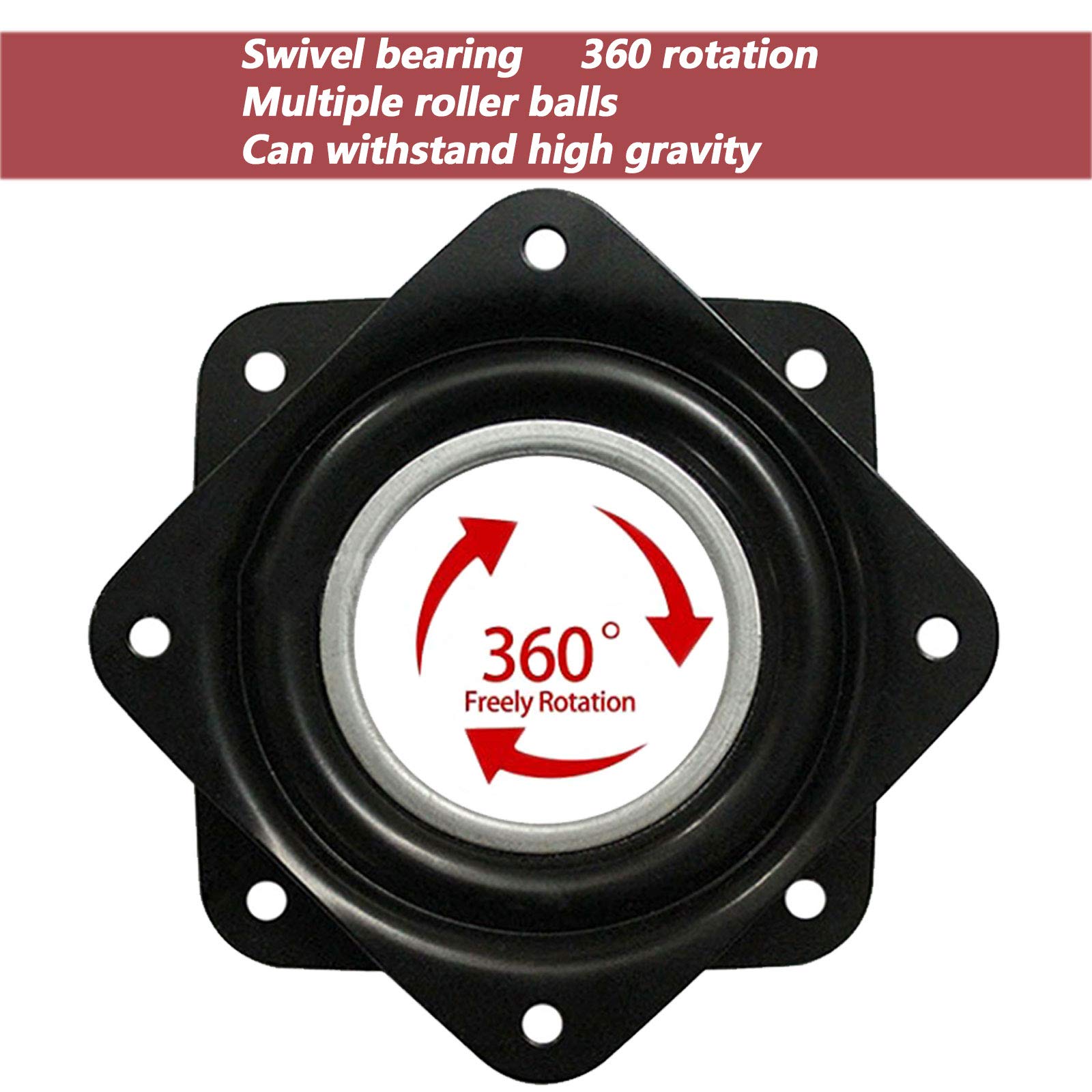 Plateau Tournant Paresseux Susan De 6 Pouces, Roulements à Billes En Acier, Plaque Pivotante, Plateau Rotatif Pour Meubles, Chaises, Affichage, Table De Cuisson