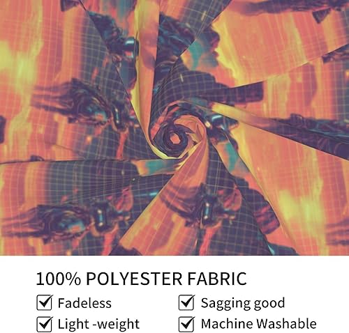 Miniatura 3 de Cyber Retro Western Cowboy Print Tapestry for Bedroom, Tapestry Wall Hanging Decoration for Bedroom Living Room Aesthetic, 60x40 Inch Wall