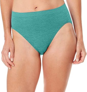 Bali Womens Seamless Hi-cut Panty, Comfort Revolution Microfiber Brief, Full Coverage Underwear