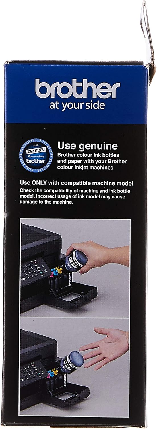 Illustration of Brother ink bottle installation