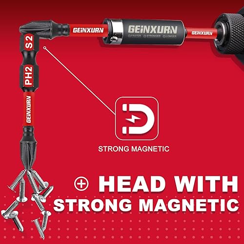 Miniatura 6 de Impact Tough #2 Phillips - Juego de puntas de destornillador de 2 pulgadas, paquete de 15 puntas de destornillador PH2 a granel