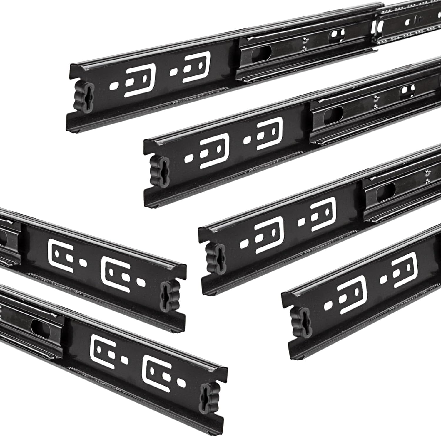 LANIAKEA 3 Pair Drawer Slides 16 Inch Heavy Duty Ball Bearing Full