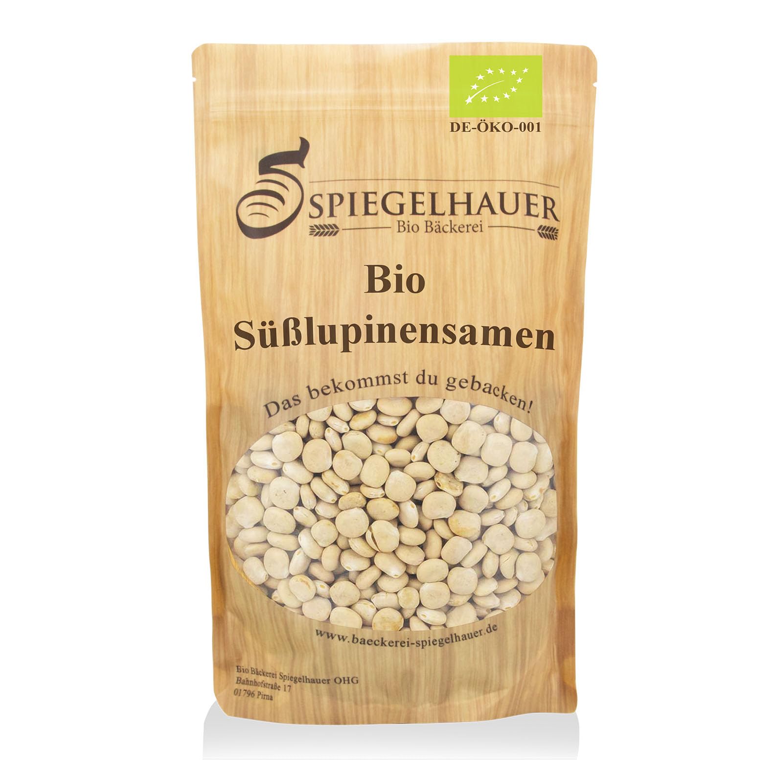 Bio Süßlupinensamen ganze Körner keimfähig naturbelassen roh Bäckerei Spiegelhauer (weiß Süßlupine 4 x 1 kg)