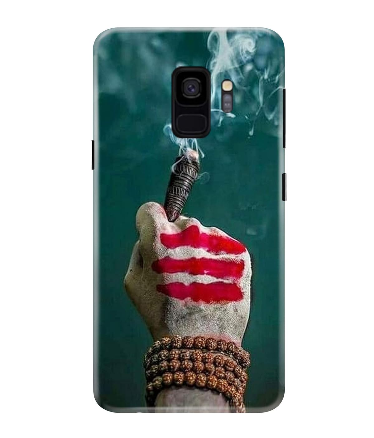 Silence Printed Colorful Bhole, Angry Shiva, Shiva Chillum Designer Back Case