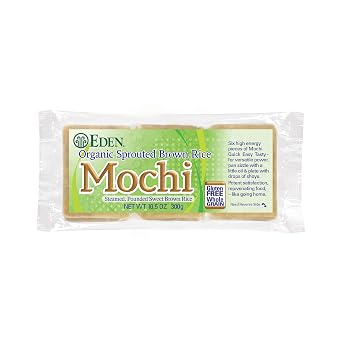 Eden Organic Sprouted Brown Rice Mochi, 100% Sprouted Whole Grain, Traditionally Made in Japan, 10.5 oz