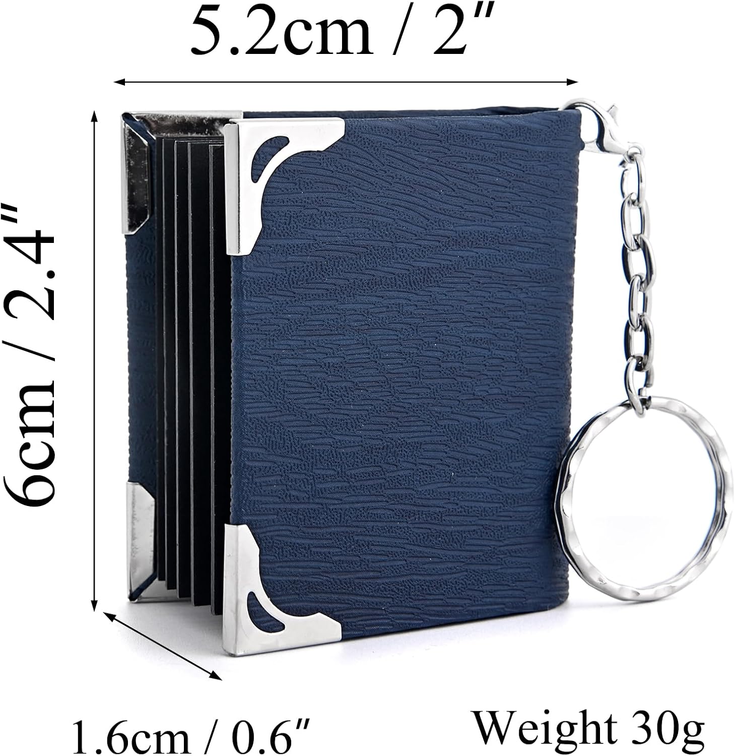 TINGKU Personalized Photos Album Keychain with 5/10 Pictures Custom Keychain with Picture Mini Retro Photo Album image 2