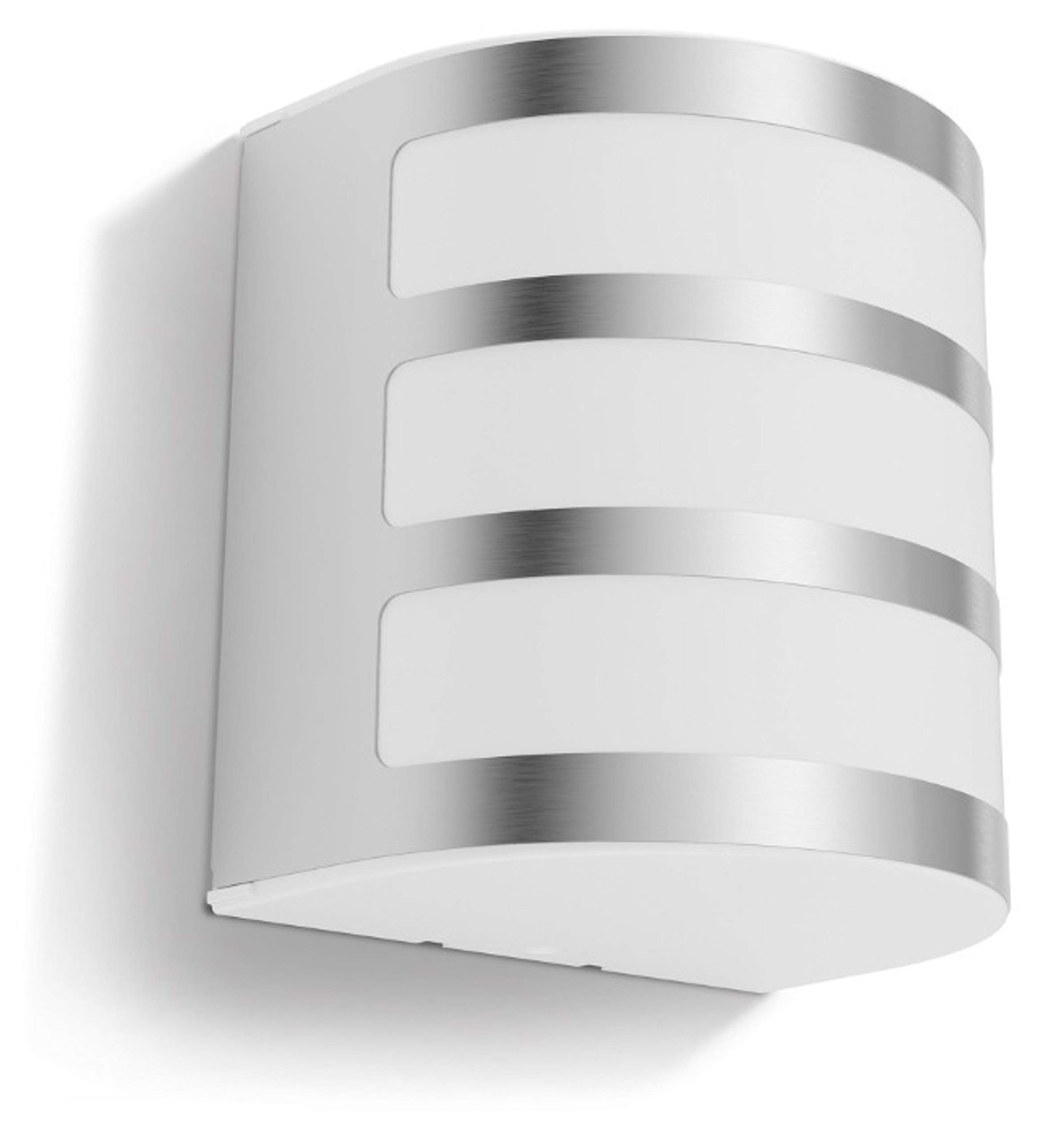 Philips Calgary Kinkiet Zewnętrzny LED, 3,2 W, 350 lm, 2700 K Ciepłe, białe Światło, IP44 Odporny na Warunki Pogodowe, Wbudowane LED, Trwały, Aluminium