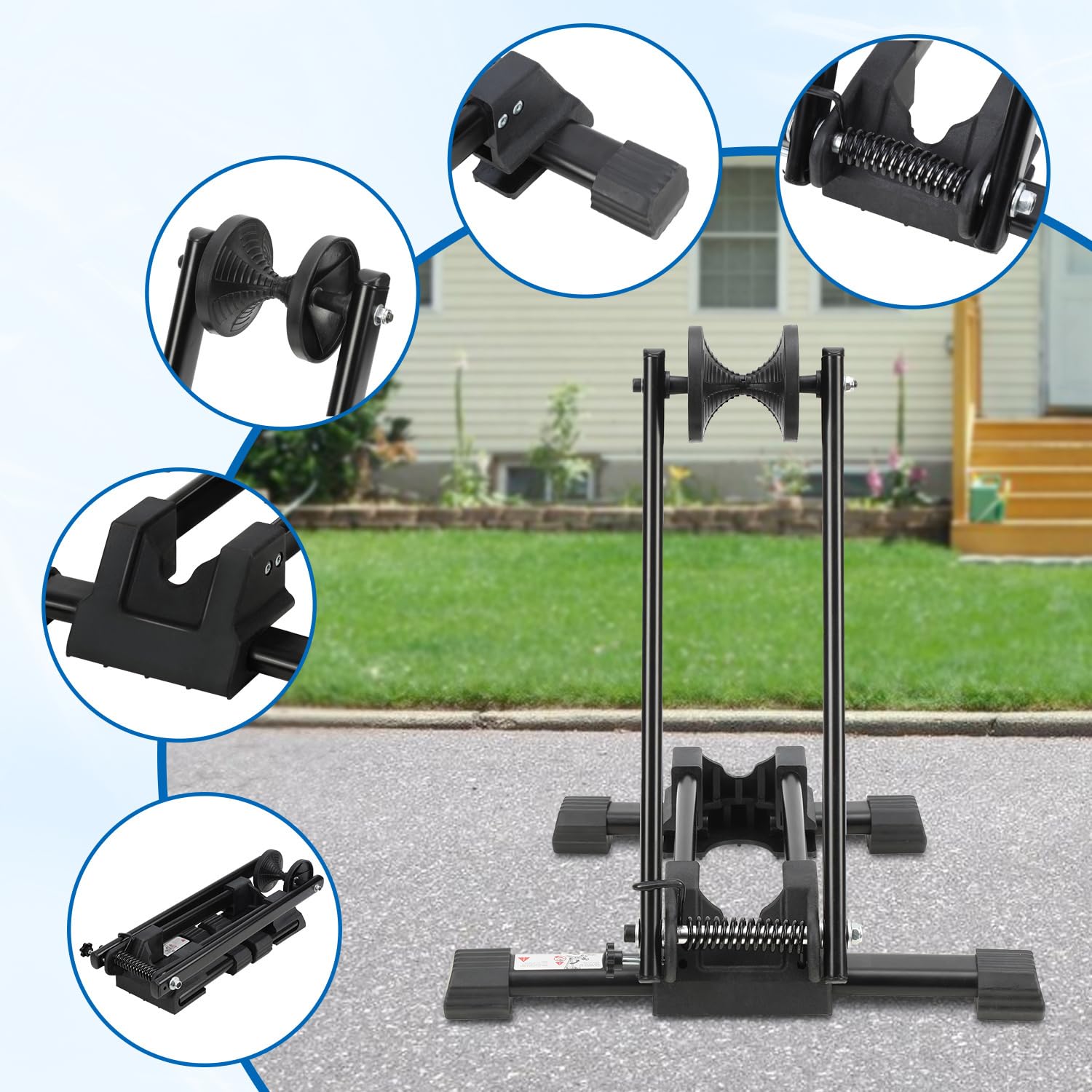 Soporte para bicicleta montado en aluminio