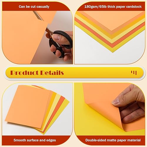 Miniatura 10 de MixTeach 240 hojas de papel de cartulina marrón surtido de 8.5 x 11 pulgadas, papel de estraza imprimible de 65 libras para álbumes de recortes con