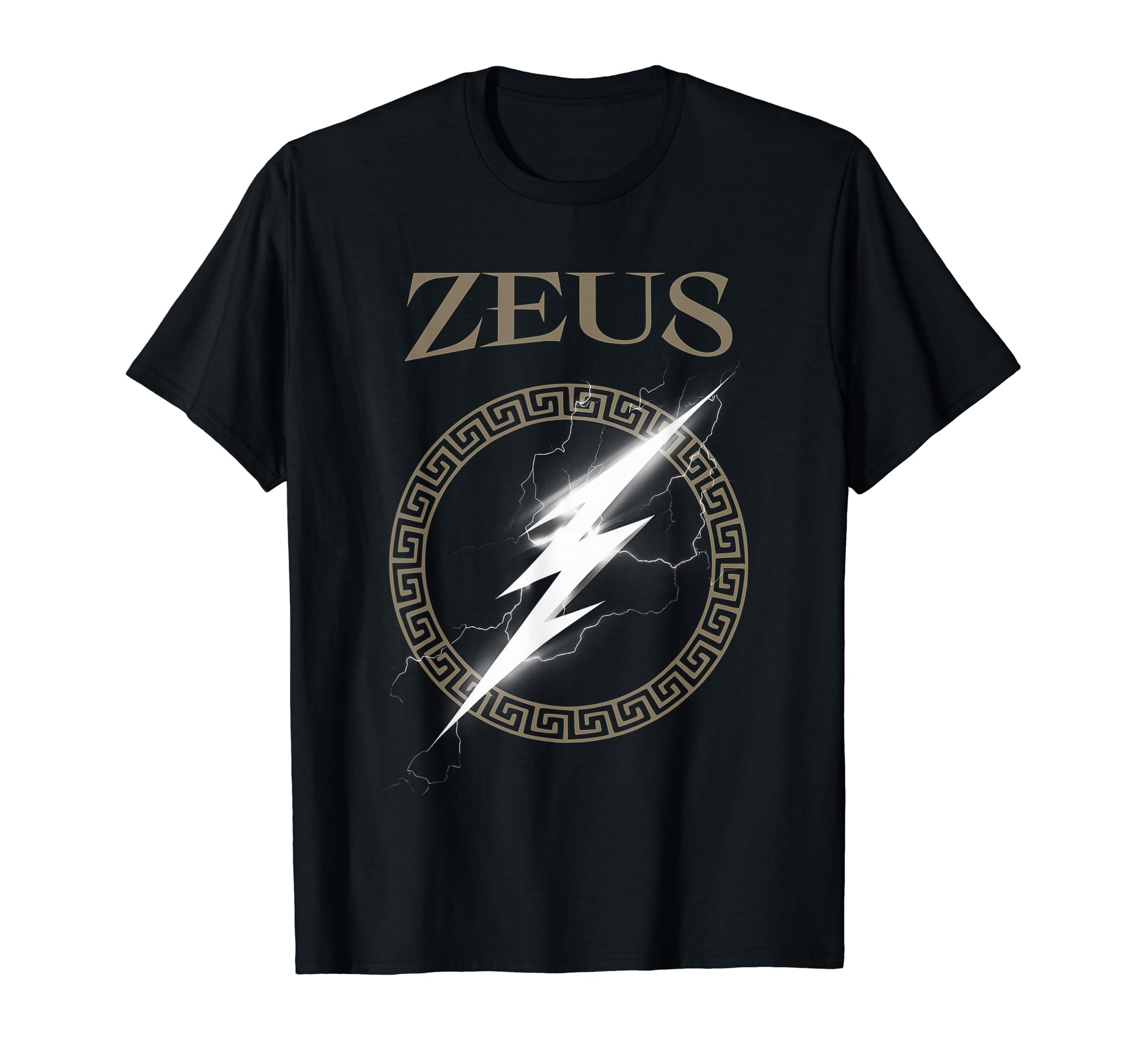 Zeus Greek God Lightning Bolt Symbol T-Shirt