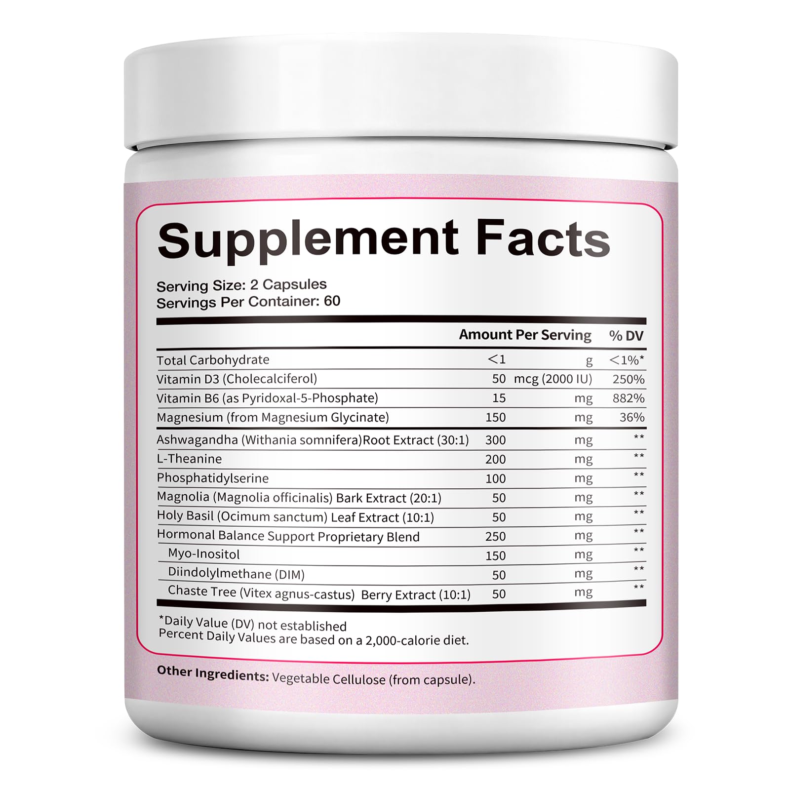 Totaria Women's Cortisol with Hormonal Balance | Stress Relief - Ashwagandha, L-Theanine, Magnesium, Myo-Inositol, Mood, Focus & Sleep Support, PMS* 120 Ct. — Amazon image 13