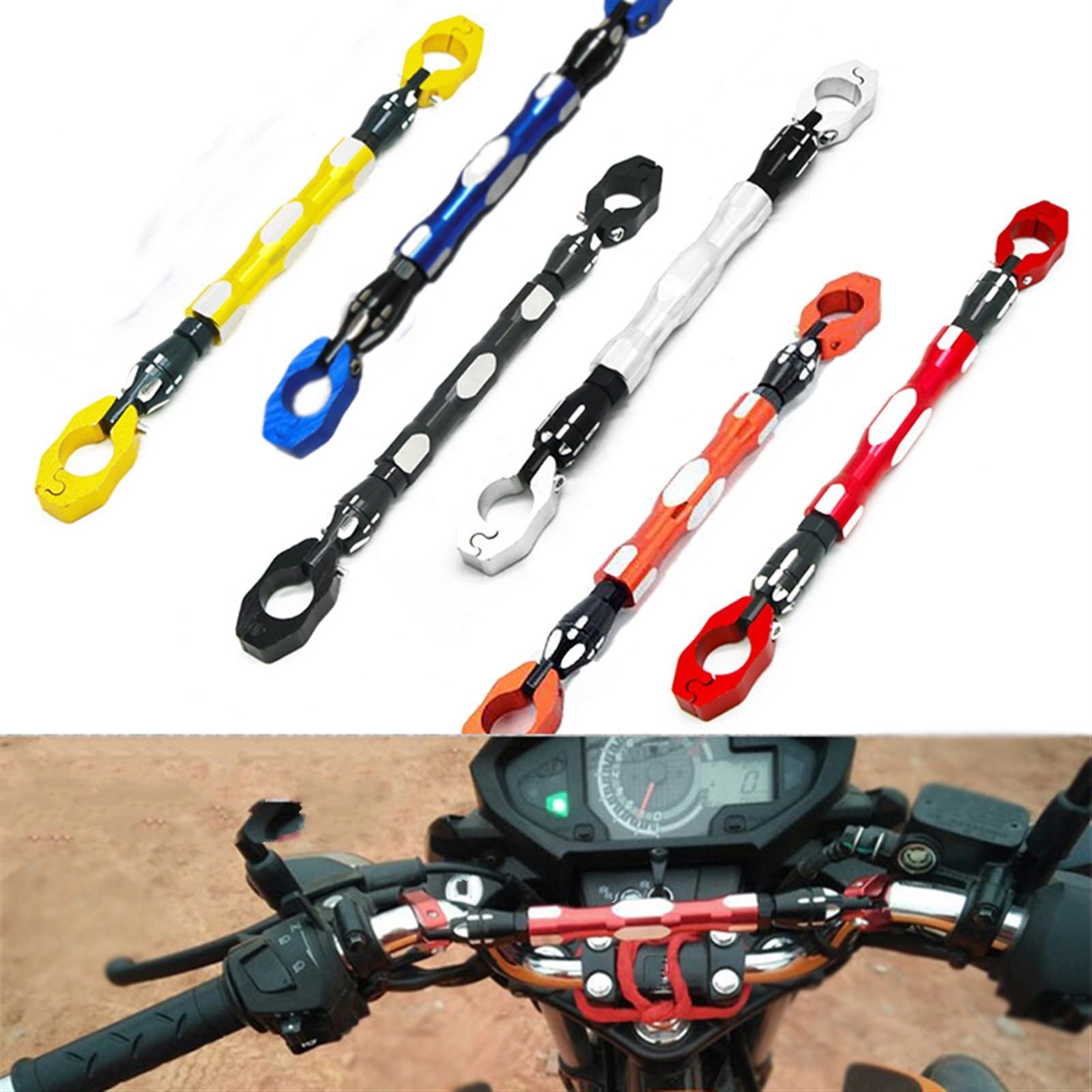 Motocykl Balance Bar Stojak Na Telefon Komórkowy Poprzeczka Dźwignia Dla Honda Adv 150 Cbf 150 Xadv 750 Cb 300r Cb 250 (Kolor : Yellow, Rozmiar : 1)