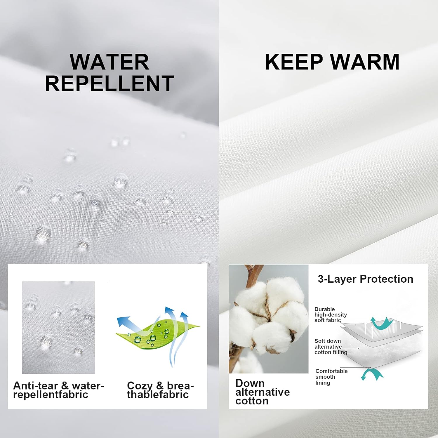 Chrisuno Men's Puffer Vest Casual Stand Collar Quilted Waistcoat Outdoor Padded Ski Vest - Image 4